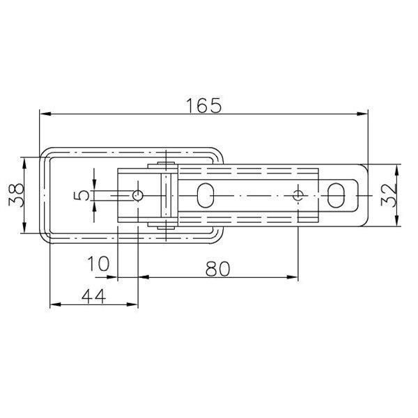 Замок бортовий причепа Winterhoff BV 10-2 довжина 165 мм (1860023) 1860023 фото