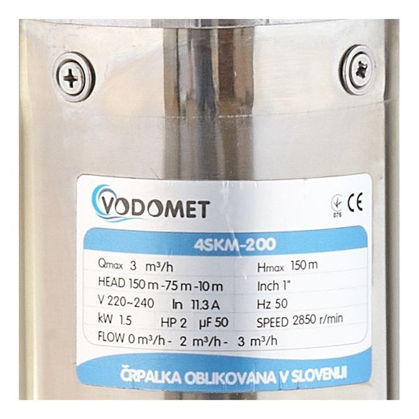 Вихревой насос для скважины Vodomet 4SKM-200 (встр. конденс.) (VO4157) VO4157 фото