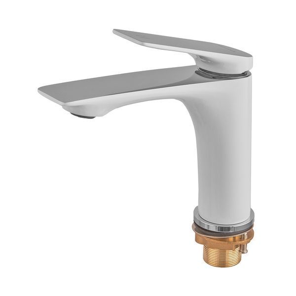 Змішувач для умивальника Mixxus Premium DERBY 001 (NUT) WHITE-CHROME (MI6613) MI6613 фото