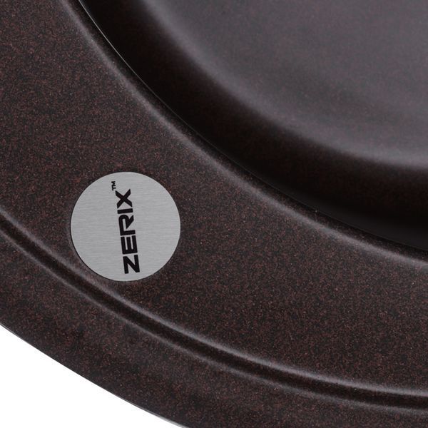 Мийка кухонна Zerix ZS-510R-12 Коричнева (ZX4536) ZX4536 фото
