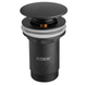 Донний клапан для раковини Koer PW-07-05 1 1/4'' з переливом автоматичний СLICK-СLACK (Колір чорн) (KR5785) KR5785 фото 1