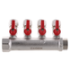 Коллектор с шаровыми кранами и фитингом Koer KR.1126-4 1&rdquo;x4 ways (KR2840) KR2840 фото 2