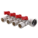 Коллектор с шаровыми кранами и фитингом Koer KR.1126-4 1&rdquo;x4 ways (KR2840) KR2840 фото 1