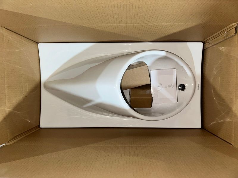 Пісуар підвісний Mixxus Premium BEVEL-1005 380x420x750mm з краном для пісуара (MP6664) MP6664 фото