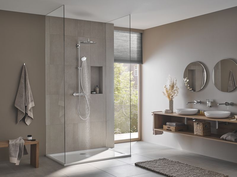 Душевая система с термостатом для душа Grohe Euphoria System (26075001) 26075001 фото