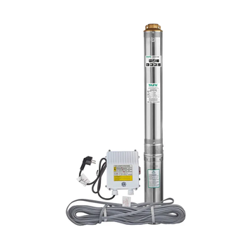 Насос скважинный центробежный Taifu 4STM 6/11+40M +пульт Н=77м, Q=8,4м3, P=1100Вт, каб.40м, 1,25" (TF3395) TF3395 фото
