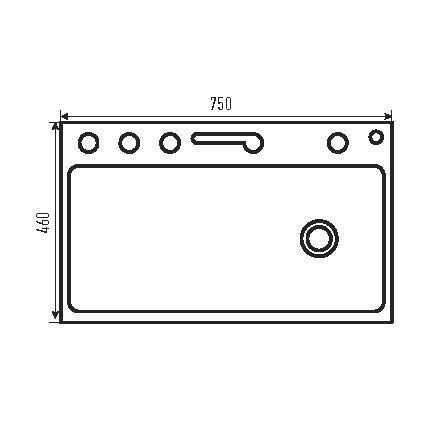 Мойка Zerix ZH7546-SET-04 DECOR Nano-Black со встроенным смесителем из нерж. стали (ZM5578) ZM5578 фото