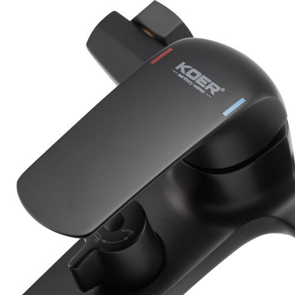 Змішувач для ванни з коротким виливом Koer KB-40008-05 (Колір чорний) (KR3473) KR3473 фото