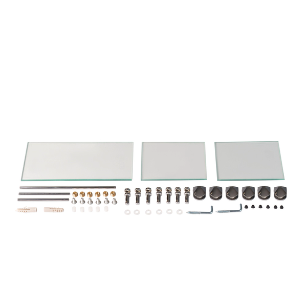 Дзеркало настінне Zerix SOLO MOZ01-65x85x10 асиметричне з 3-ма полицями (ZX5625) ZX5625 фото
