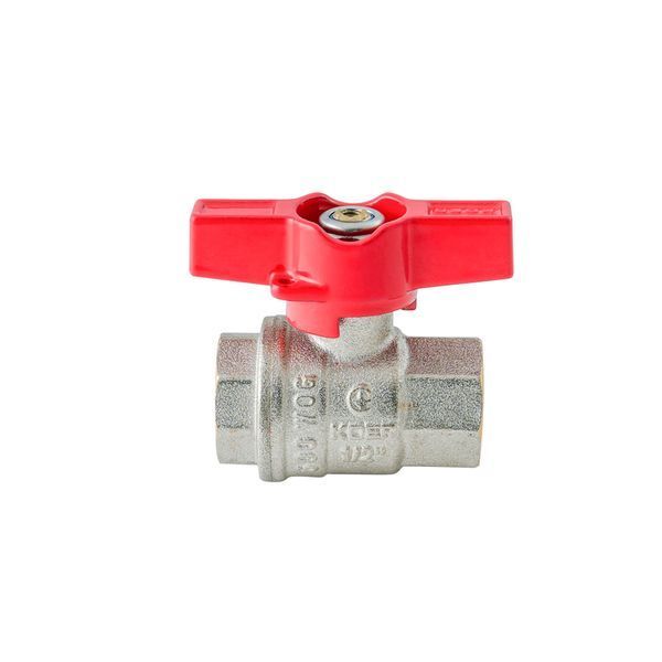 Кран шаровый ГГМ Koer Extreme KE.217-15 - 1/2" FF ручка "бабочка" красная (KR5756) KR5756 фото