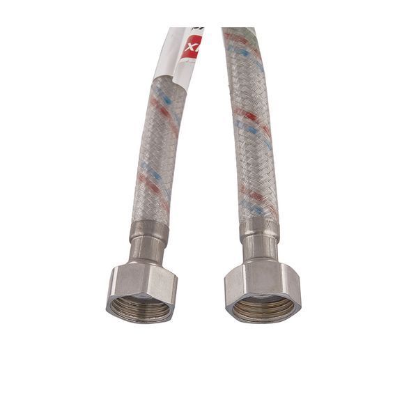 Гибкий шланг для подключения воды гайка 1/2'' - гайка 1/2'' (180 см) (силик. оболочка) Zerix (ZX3015) ZX3015 фото