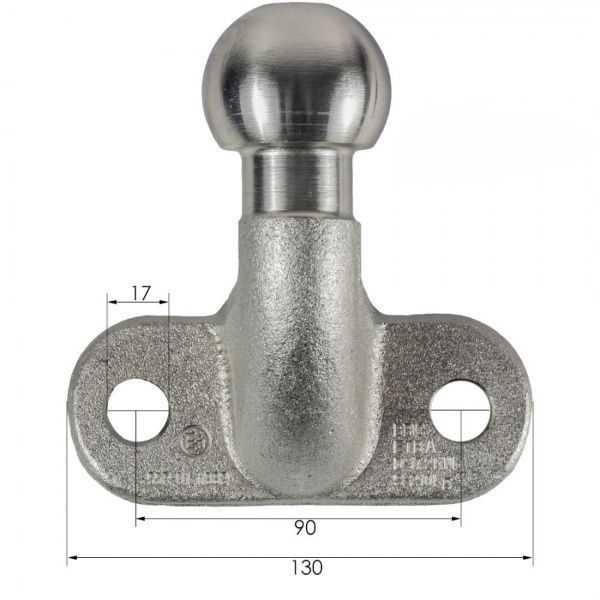 Буксировочная пластина шар 50мм 3500 кг Bakker 301210-1 301210-1 фото