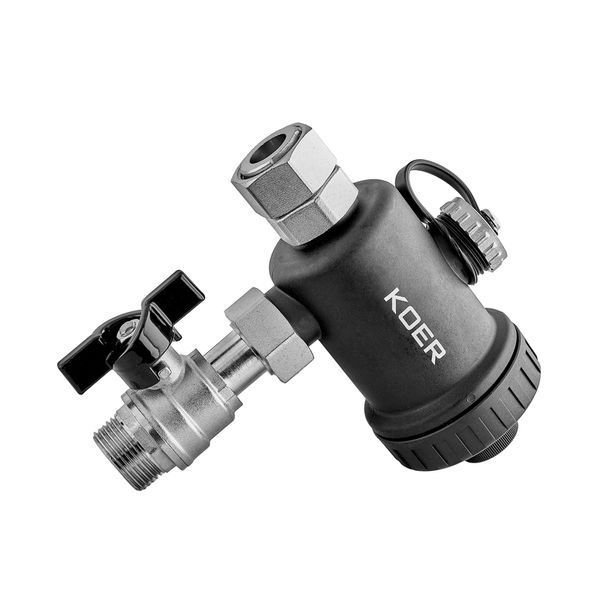 Фільтр компактний магнітний для котла Koer KR.1274 - 3/4" з краном (PA-GF) (KR5679) KR5679 фото