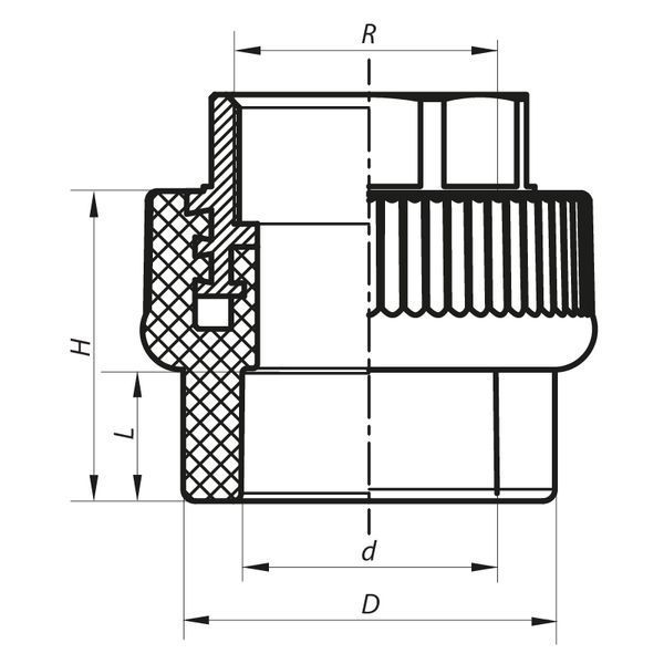 Муфта ВР 40x1.1/4F PPR Koer K0091.PRO (KP0109) KP0109 фото