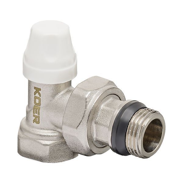 Комплект для подключения радиатора Koer SET-13 - 1/2"x1/2" (осевой) с термоголовкой ВН (KR3176) KR3176 фото