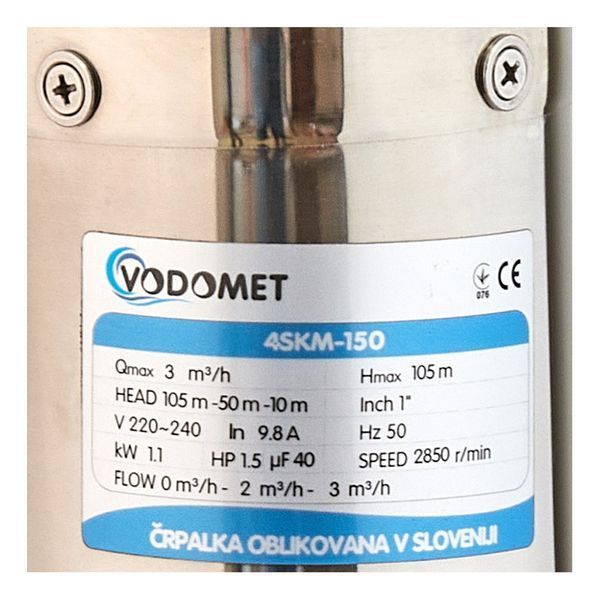 Вихревой насос для скважины Vodomet 4SKM-150 (VO4156) VO4156 фото