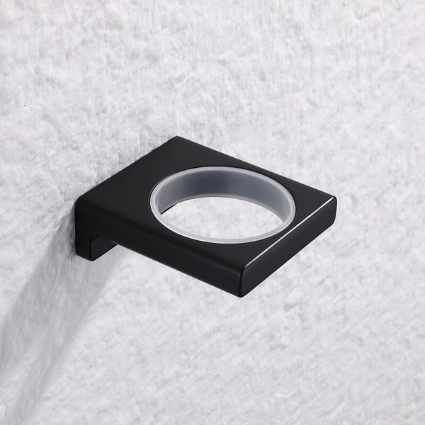 Стакан одинарный настенный Koer AS-0103-05 (стекло) цвет черный (KR6162) KR6162 фото