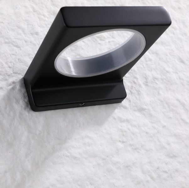 Стакан одинарный настенный Koer AS-0103-05 (стекло) цвет черный (KR6162) KR6162 фото