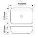 Раковина накладная MIXXUS PREMIUM DIVERSE-0112 MARBLE-BLACK 455х325х135mm (MP6541) MP6541 фото 3