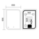 Зеркало Mixxus Premium BEVEL MA02-90x65-Reverse с Led Touch, Anti-fog, димером (3-6,5kK) (MP6641) MP6641 фото 2