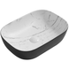 Раковина накладная MIXXUS PREMIUM DIVERSE-0112 MARBLE-BLACK 455х325х135mm (MP6541) MP6541 фото 1
