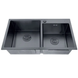 Мойка из нерж. стали ZERIX ZH7843D-215 NANO-BLACK (3.0/0.8) (MX1594) MX1594 фото 1
