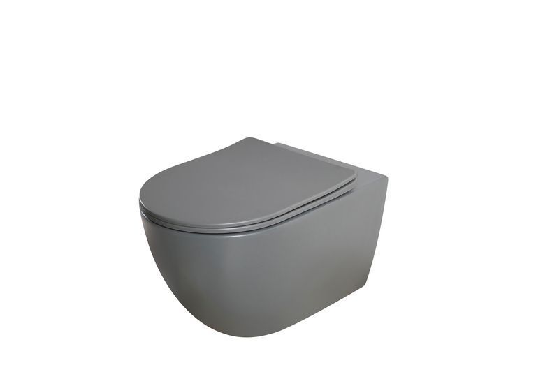 Унітаз підвісний Mixxus Premium ELLIPSE-0309-T1 GRAY 530x360x350mm система змиву TORNADO 1.0 (MP6655) MP6655 фото
