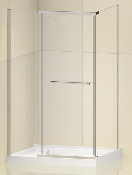 Душова кабіна без піддону Koer SR SC01-120x80x200-TR-01 прозоре скло Easy Clean 8мм, хром (KR5353) KR5353 фото