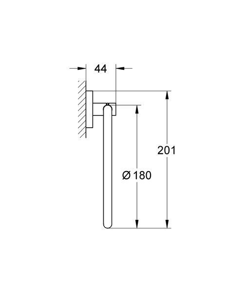Кільце для рушника Grohe Essentials New (40365001) 40365001 фото