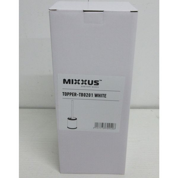 Йоржик для унітазу підлоговий Mixxus Topper-TB0201 White колір білий (MI7094) MI7094 фото