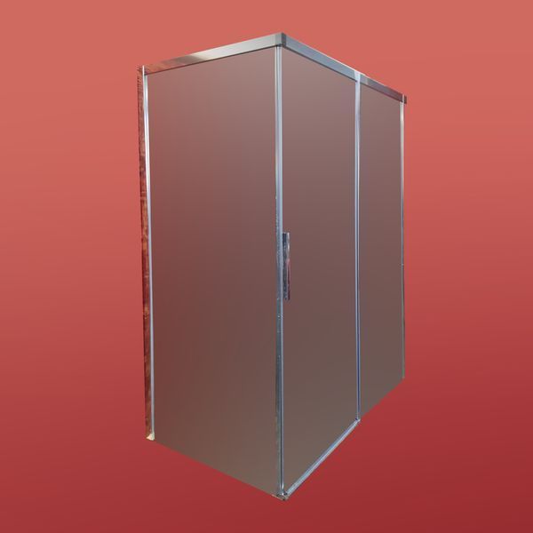 Бічна стінка до кабіни Koer SR SW05-90x200-TR-01 прозоре скло Easy Clean 6мм, хром (KR5407) KR5407 фото