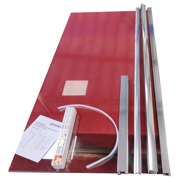 Бічна стінка до кабіни Koer SR SW05-90x200-TR-01 прозоре скло Easy Clean 6мм, хром (KR5407) KR5407 фото