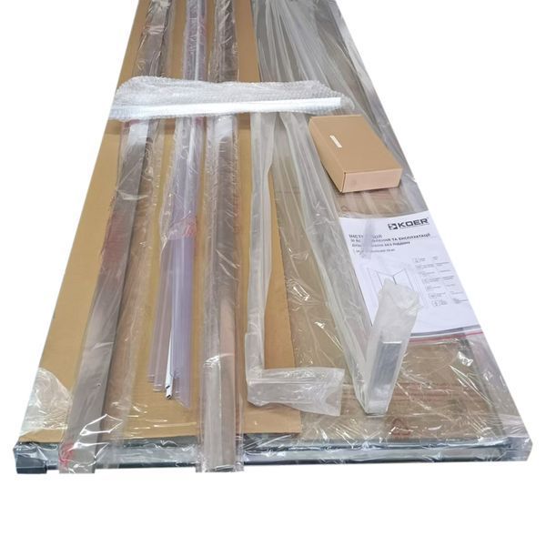 Душова кабіна без піддону Koer SR SC01-120x80x200-TR-01 прозоре скло Easy Clean 8мм, хром (KR5353) KR5353 фото