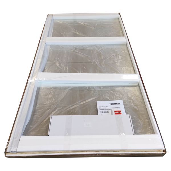 Душова перегородка Koer SR SP02-100x200-TR-01 Walk-In прозоре скло Easy Clean 8мм, хром (KR5395) KR5395 фото
