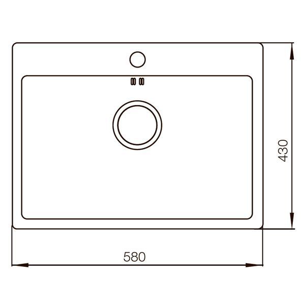 Мойка Mixxus Бронзовая MX5843-200x1.0-PVD (MX0577) MX0577 фото