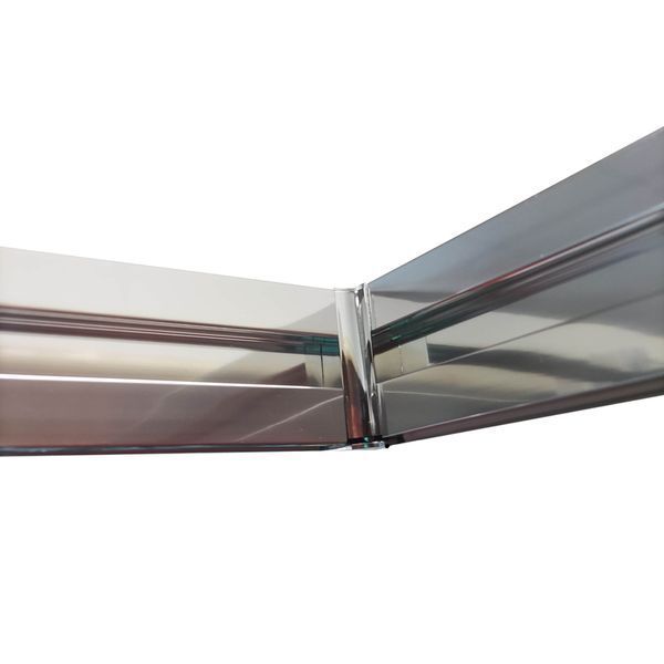 Бічна стінка до кабіни Koer SR SW05-90x200-TR-01 прозоре скло Easy Clean 6мм, хром (KR5407) KR5407 фото