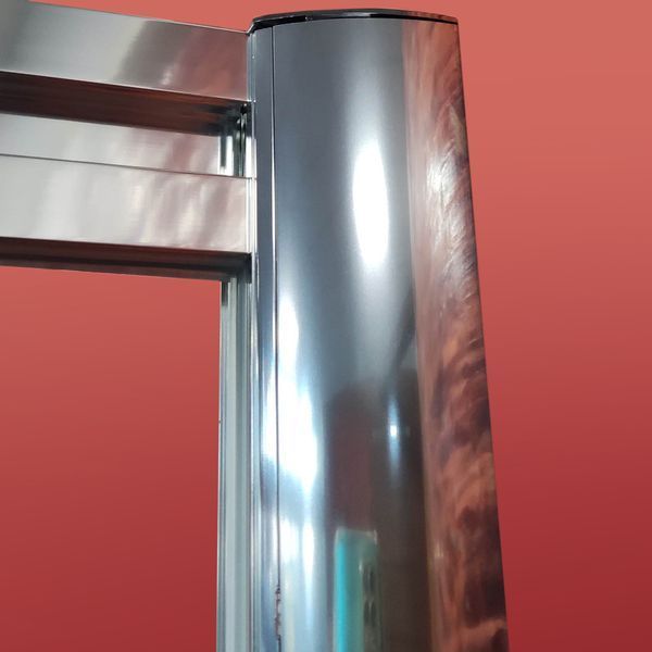 Бічна стінка до кабіни Koer SR SW05-90x200-TR-01 прозоре скло Easy Clean 6мм, хром (KR5407) KR5407 фото