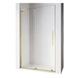 Дверь в нишу Walk-In раздвижная Koer SR SD07-120x200-R-TR-12 прозрачное стекло Easy Clean 8мм Матовое золото (KR5774) KR5774 фото 1