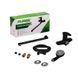 Змішувач для ванни Plamix CEZAR-006 EURO SET Matte black, зі шлангом, лійкою та кронштейном (PM0690) PM0690 фото 6