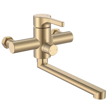 Смеситель для ванны Zerix Rex-006 (Euro) Brushed Gold из нерж. стали (Цвет матовое золото) (ZX6119) ZX6119 фото