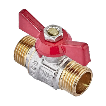 Кран кульовий Waterpro WP608-15MMW - 1/2" ШШМ (сталевий метелик) (WP3296) WP3296 фото