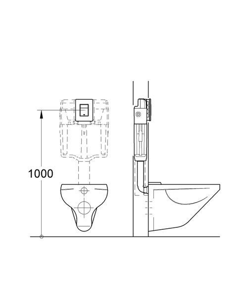 Панель смыва Grohe Skate Cosmopolitan для унитаза (38732KF0) 38732KF0 фото