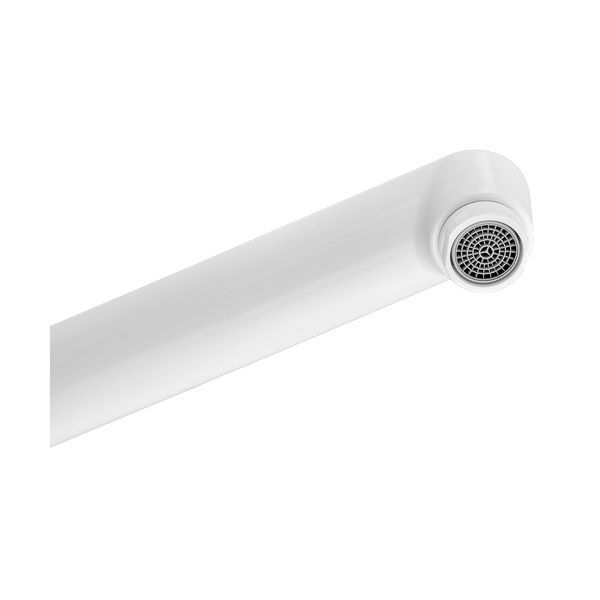 Смеситель для ванны Plamix Lucas-006 EURO SET White со шлангом, лейкой и кронштейном (PM0709) PM0709 фото