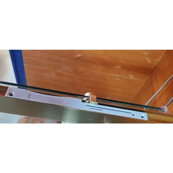 Шторки скляні на ванну розсувні Koer SR BS06-120x150-TR-12 прозоре скло Easy Clean 6мм, матове золото (KR5946) KR5946 фото