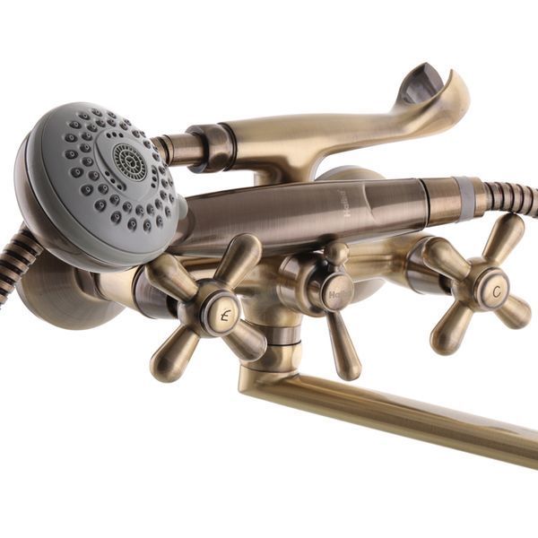 Смеситель для ванны Haiba Dominox 143 бронзовый (HB0068) HB0068 фото
