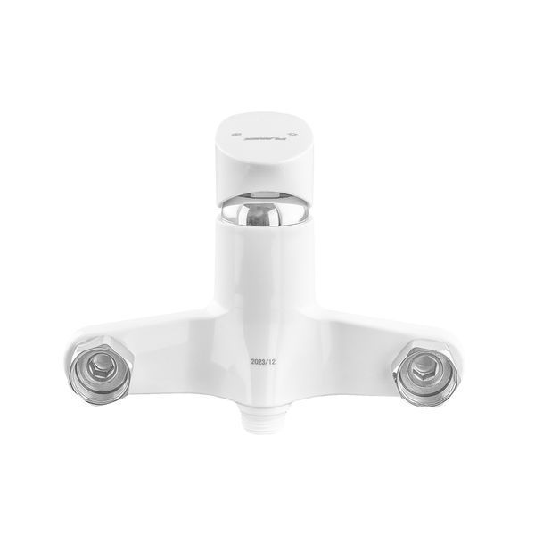 Смеситель для ванны Plamix Cezar-006 EURO SET White (со шлангом, лейкой и кронштейном) (PM0666) PM0666 фото