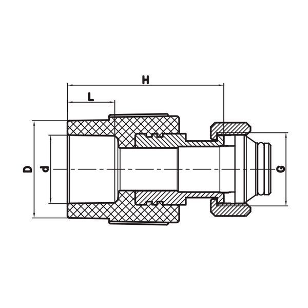 Муфта з євроконусом та накидною гайкою Koer K0240.PRO White - 20x3/4 PPR (KP3134) KP3134 фото