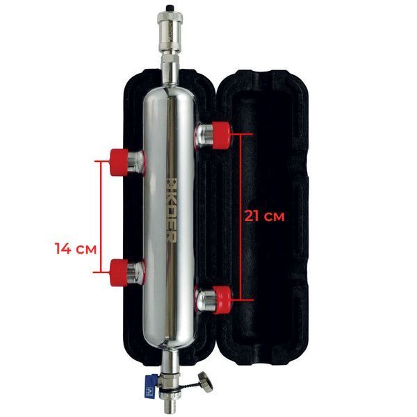 Гідрострелка Koer KR.S1031 2/2 (з воздухоотвод. І дренаж. краном) 1"НР SUS304 (KR2958) KR2958 фото