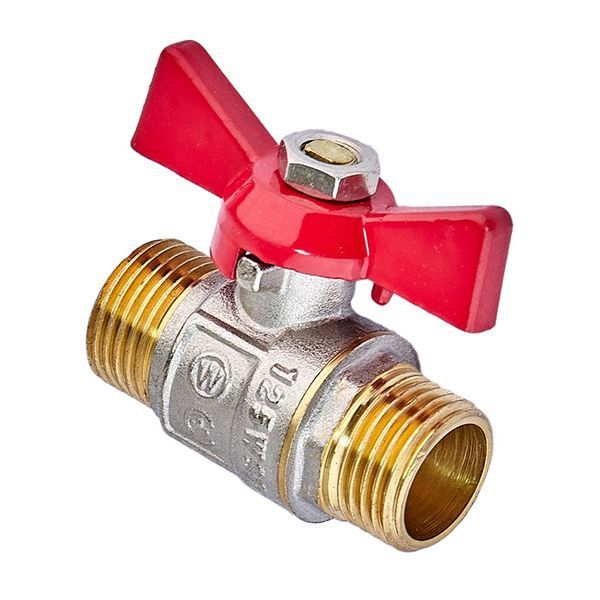 Кран кульовий Waterpro WP608-15MMW - 1/2" ШШМ (сталевий метелик) (WP3296) WP3296 фото