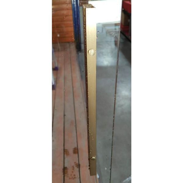Шторки скляні на ванну розсувні Koer SR BS06-120x150-TR-12 прозоре скло Easy Clean 6мм, матове золото (KR5946) KR5946 фото
